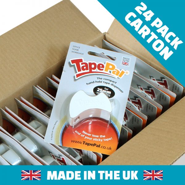 Carton of Polar White tape dispensers